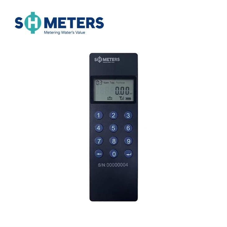 Split Keypad Wireless Reading Device Sts Water Meter For Residential